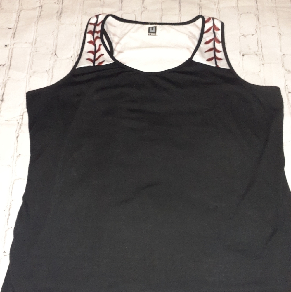 Baseball Tank with stitching design 2xl NWOT